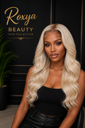 Roxya Beauty Hair Collection #354 Perruque Blonde Ondulée Lace Front 613 Body Wave - 22 à 40 Pouces 13x4